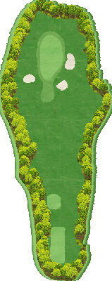 サホロカントリークラブ IN11番ホール コース図