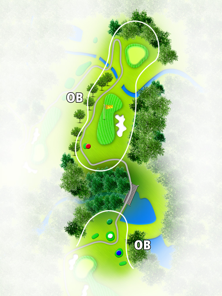 鈴鹿の森ゴルフクラブ OUT3番ホール コース図