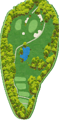 稲取ゴルフクラブ 山8番ホール コース図