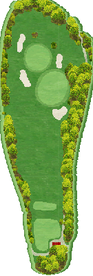稲取ゴルフクラブ 森6番ホール コース図