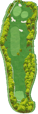 稲取ゴルフクラブ 森8番ホール コース図