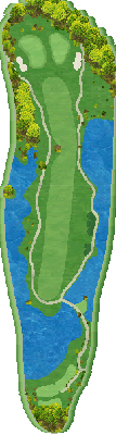 稲取ゴルフクラブ 海6番ホール コース図
