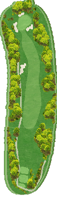 レイクウッドゴルフクラブ 東コース OUT3番ホール コース図