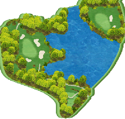 和歌山カントリー倶楽部 OUT2番ホール コース図