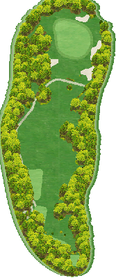 和歌山カントリー倶楽部 OUT8番ホール コース図