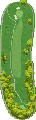 赤倉ゴルフコース OUT3番ホール コース図