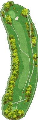 赤倉ゴルフコース OUT7番ホール コース図
