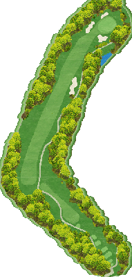 山東カントリークラブ OUT3番ホール コース図