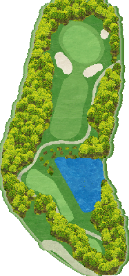 山東カントリークラブ IN11番ホール コース図
