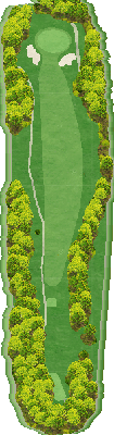 山東カントリークラブ IN16番ホール コース図