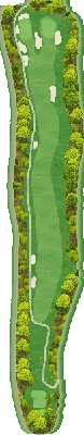 メナードカントリークラブ青山コース OUT4番ホール コース図