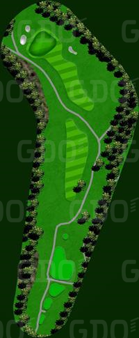 チェックメイトカントリークラブ OUT3番ホール コース図
