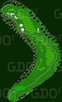 チェックメイトカントリークラブ OUT6番ホール コース図