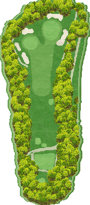 関ヶ原カントリークラブ IN3番ホール コース図