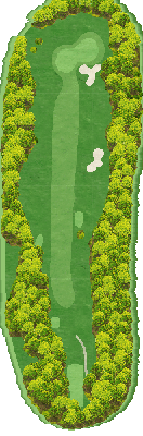 ＪＧＭベルエアゴルフクラブ OUT2番ホール コース図