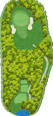 ＪＧＭベルエアゴルフクラブ OUT5番ホール コース図