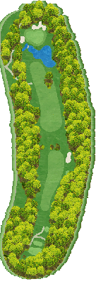 ＪＧＭベルエアゴルフクラブ OUT6番ホール コース図