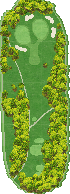 富士小山ゴルフクラブ OUT8番ホール コース図