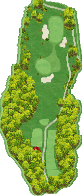 ひたち大宮ゴルフクラブ（旧：カバヤゴルフクラブ） 桜コース6番ホール コース図