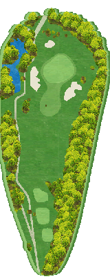 小千谷カントリークラブ OUT3番ホール コース図