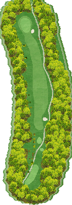 しぶかわカントリークラブ OUT7番ホール コース図