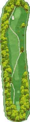 ときの郷ゴルフクラブ OUT4番ホール コース図