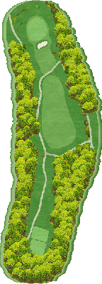 ときの郷ゴルフクラブ IN18番ホール コース図