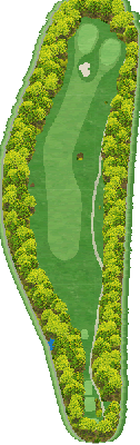 根羽カントリークラブ IN2番ホール コース図