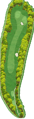 根羽カントリークラブ IN3番ホール コース図