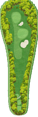 根羽カントリークラブ IN5番ホール コース図
