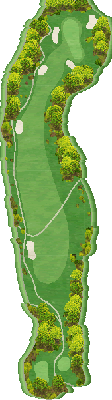 鳳鳴カントリークラブ（ホウメイＣＣ） 西コース5番ホール コース図