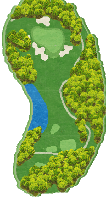エリエールゴルフクラブ松山（愛媛県） OUT8番ホール コース図