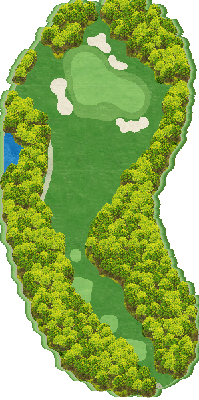 エリエールゴルフクラブ松山（愛媛県） IN12番ホール コース図