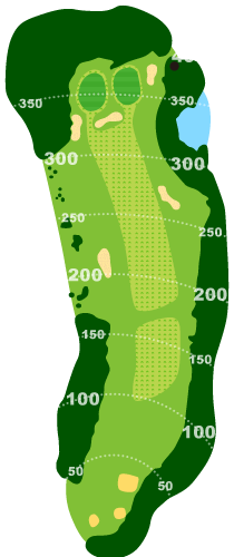 大石田ゴルフクラブ（ＯＩＳＨＩＤＡ ＧＯＬＦ ＣＬＵＢ） IN12番ホール コース図