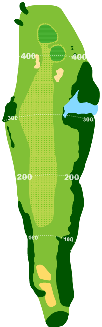 大石田ゴルフクラブ（ＯＩＳＨＩＤＡ ＧＯＬＦ ＣＬＵＢ） OUT5番ホール コース図