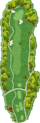 ＴＨＥ ＣＬＵＢ ｇｏｌｆ ｖｉｌｌａｇｅ OUT1番ホール コース図