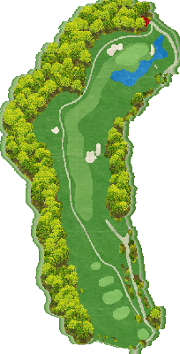 ＴＨＥ ＣＬＵＢ ｇｏｌｆ ｖｉｌｌａｇｅ OUT4番ホール コース図