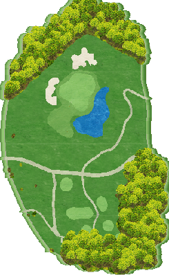 ＴＨＥ ＣＬＵＢ ｇｏｌｆ ｖｉｌｌａｇｅ OUT7番ホール コース図