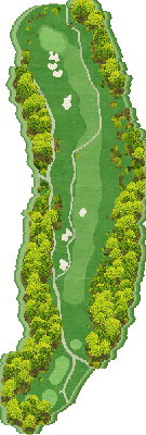 ＴＨＥ ＣＬＵＢ ｇｏｌｆ ｖｉｌｌａｇｅ OUT8番ホール コース図