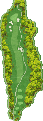 ＴＨＥ ＣＬＵＢ ｇｏｌｆ ｖｉｌｌａｇｅ IN2番ホール コース図