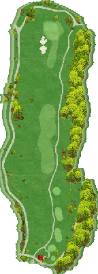 ＴＨＥ ＣＬＵＢ ｇｏｌｆ ｖｉｌｌａｇｅ IN5番ホール コース図