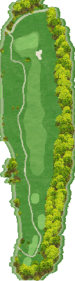 ＴＨＥ ＣＬＵＢ ｇｏｌｆ ｖｉｌｌａｇｅ IN6番ホール コース図
