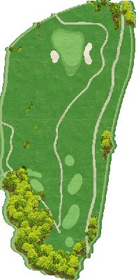 ＴＨＥ ＣＬＵＢ ｇｏｌｆ ｖｉｌｌａｇｅ IN7番ホール コース図
