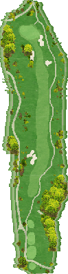 ＴＨＥ ＣＬＵＢ ｇｏｌｆ ｖｉｌｌａｇｅ IN8番ホール コース図