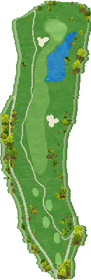 ＴＨＥ ＣＬＵＢ ｇｏｌｆ ｖｉｌｌａｇｅ IN9番ホール コース図