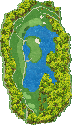 ゴルフ５カントリーオークビレッヂ（旧：オークビレッヂＧＣ） OUT5番ホール コース図