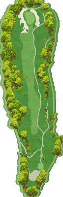 ゴルフ５カントリーオークビレッヂ（旧：オークビレッヂＧＣ） OUT6番ホール コース図
