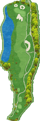 ゴルフ５カントリーオークビレッヂ（旧：オークビレッヂＧＣ） IN10番ホール コース図