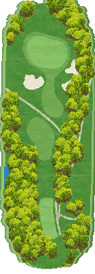 松永カントリークラブ OUT4番ホール コース図