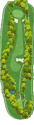 松永カントリークラブ OUT5番ホール コース図